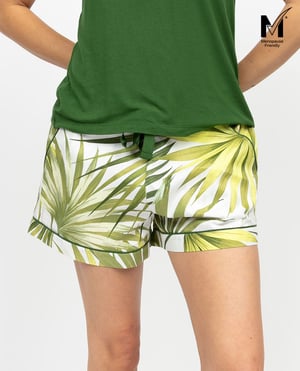 Charlie Womens Palm Leaf Print Shorts - 28