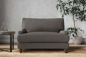 nkuku Marri Love Seat | Make To Order | Brera Linen Granite | No Colour