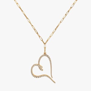 Paperclip Diamond Necklace - 1.00 CT