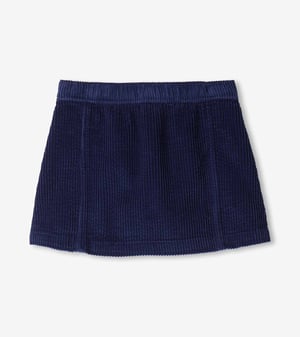 Girls Patriot Blue A-Line Corduroy Skirt