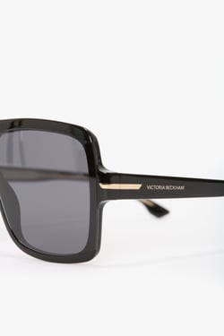 Victoria Beckham Layered Mask Frame In Black - ONE SIZE - Womens