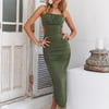 Slay All Day Midi Dress Olive