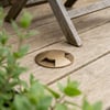 Blades IP67 recessed deck light in aged brass