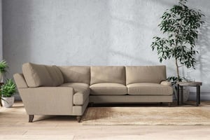 nkuku Marri Corner Sofa | Make To Order | Grand | Brera Linen Pebble