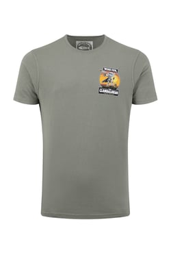 Weird Fish Clamdalorian Back Print Artist T-Shirt Storm Grey Size 3XL