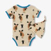 Baby Boys Blue Moose Bear Hug Bodysuit & Hat