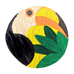 Toucan Handwoven Iraca Placemat