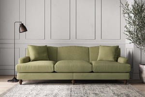 nkuku Deni Sofa | Make To Order | Super Grand | Brera Linen Sage