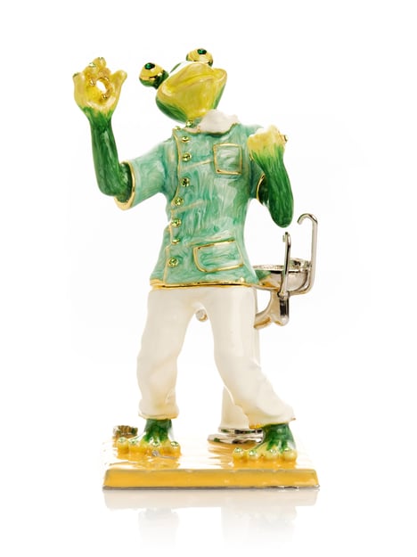 Green Dentist Frog Trinket Box