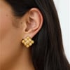 18k Gold Plated Luxa Earrings Gold