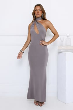 Main Sight Maxi Dress Charcoal