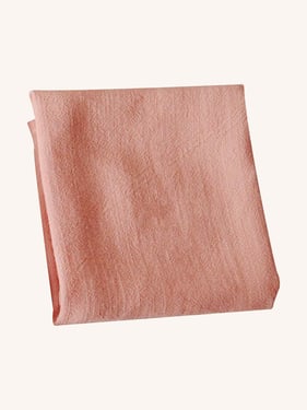 Cotton Linen Napkins Solid Color Placemats Tea Towels - Blush Pink / One-Size
