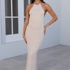 Remarkable Achievements Midi Dress Beige