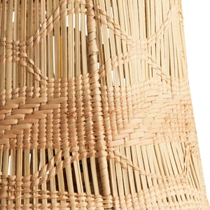 Evie woven lampshade in natural palm