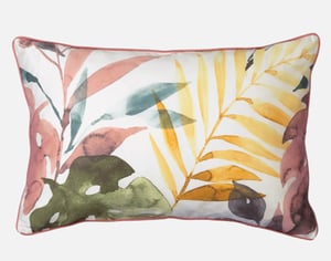 QE Home Mahana Pillow Sham, Botanical, Pink, King