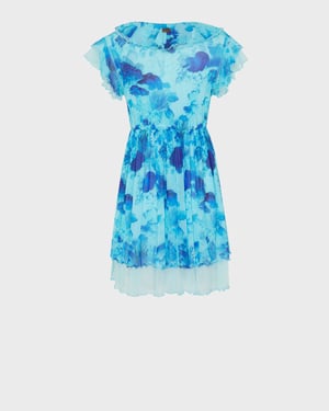 Vilebrequin - Women Short Tulle Dress Coral Reef - Dress - Loula - Blue - Size XL