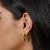 Meet Me Here Hoop Earrings Gold