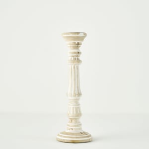 Esta Mango Wood Taper Candle Holder - 15.75"