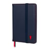 Leather Passport Holder - Navy Blue