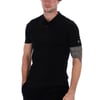 Evan Drop Needle Knit Polo - S