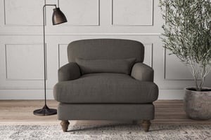 nkuku Deni Armchair | Make To Order | Brera Linen Granite | No Colour