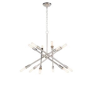 Cobra Small Polished Nickel Chandelier