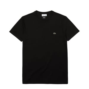 Lacoste Crew Neck Pima Cotton T-Shirt Black
