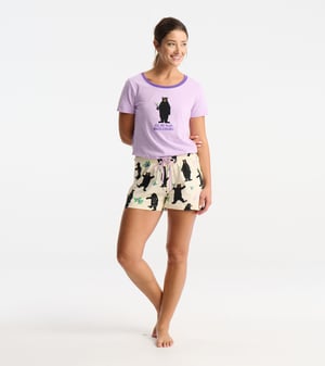 Hucklebeary Women's Cotton Sleep Shorts