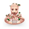 Jeulia Cartoon Tree Man Sterling Silver Ring