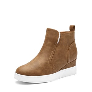 DREAM PAIRS Hidden Heel Platform Wedge Booties