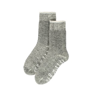 ROTOTO Double Face Room Socks Shaggy Pile Charcoal