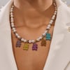 AKIRA Luxe Bear Charm Necklace