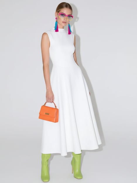 Elegant Sleeveless High-Waist A-Line Dress For Women, Upper West Side, BYMANYC New York.