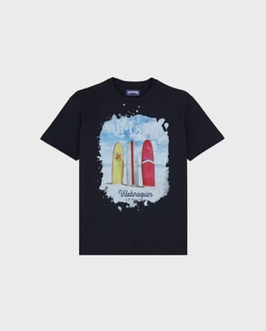 Vilebrequin - Men Cotton T-shirt Surf's Up - Tee Shirt - Portisol - Blue - Size XXL