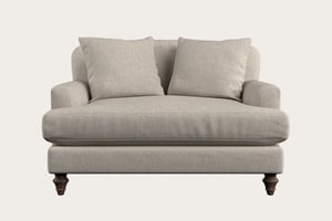 nkuku Deni Love Seat | Make To Order | Brera Linen Natural | No Colour