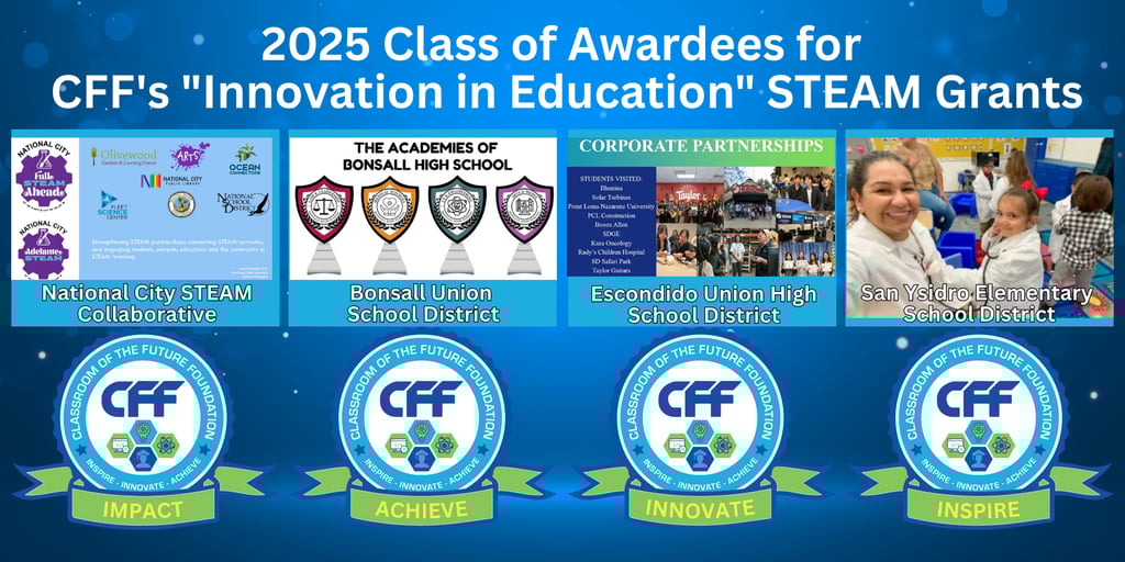 2025 Class of Awardees for CFF’s “Innovation in Education” STEAM Grants