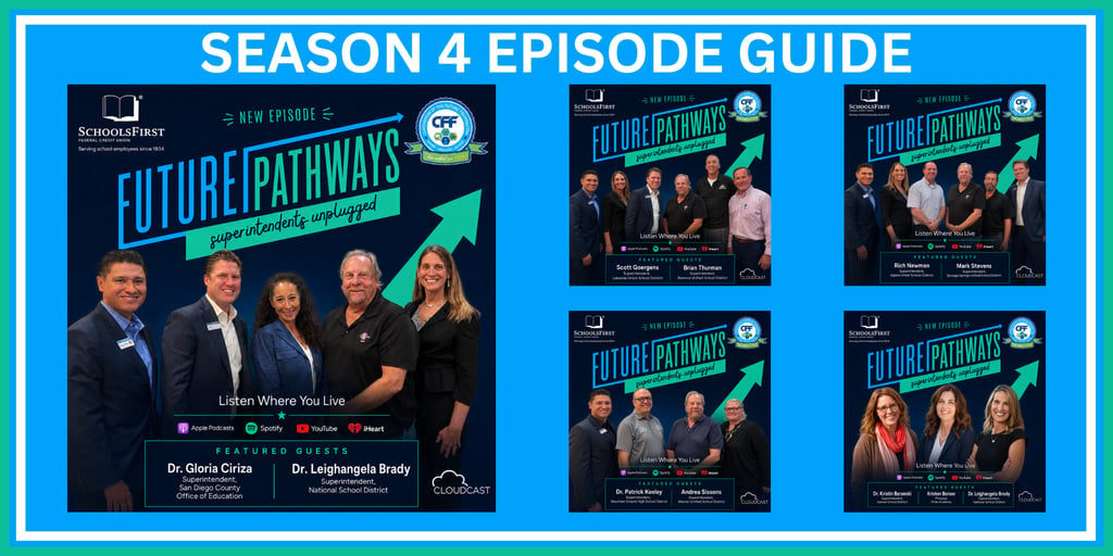 “Future Pathways: Superintendents Unplugged 4.0” Podcast Series — Season 4 Episode Guide