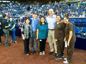 Group with San Diego Padres President Mike Dee