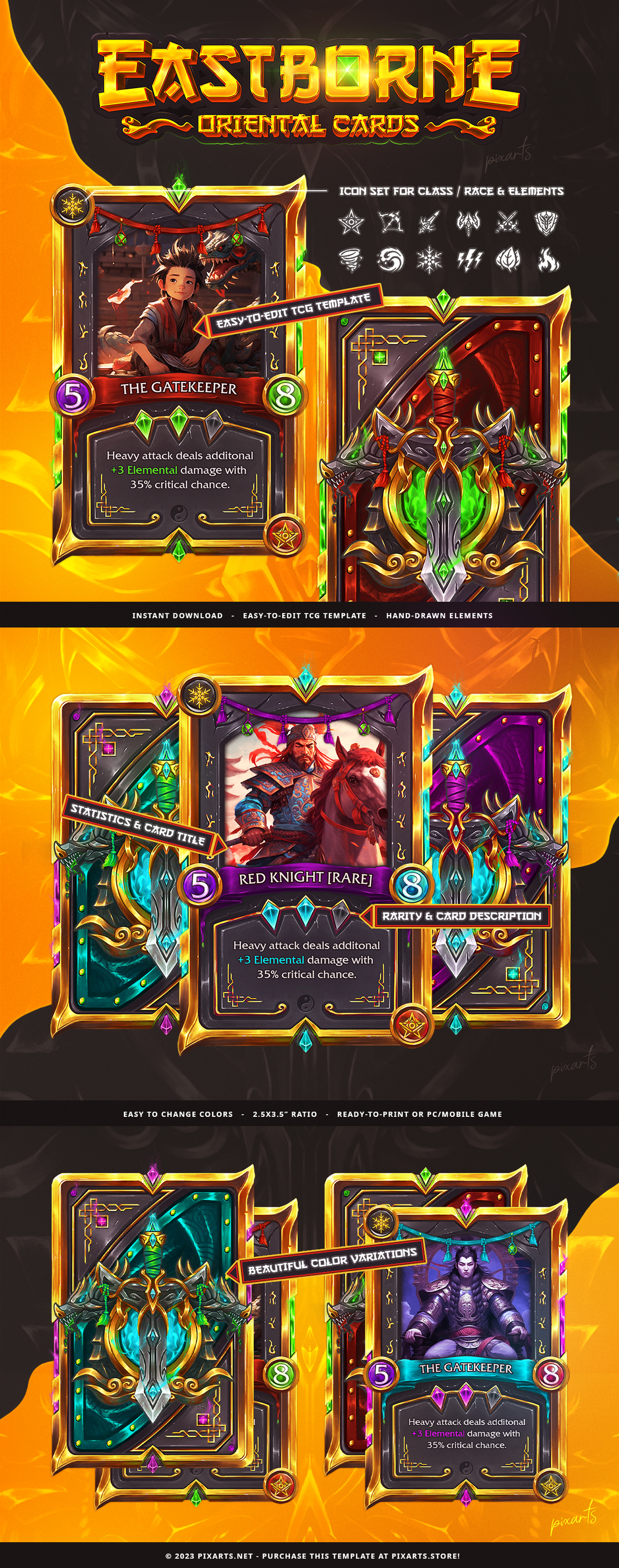 Epic Trading Card Game (TCG) Template - Eastborne