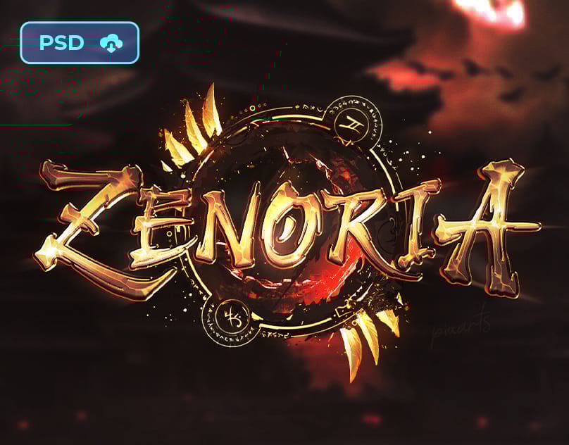 Fantasy Mmorpg Game Logo Template - Zenoria