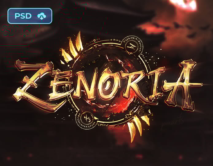 Fantasy Mmorpg Game Logo Template - Zenoria
