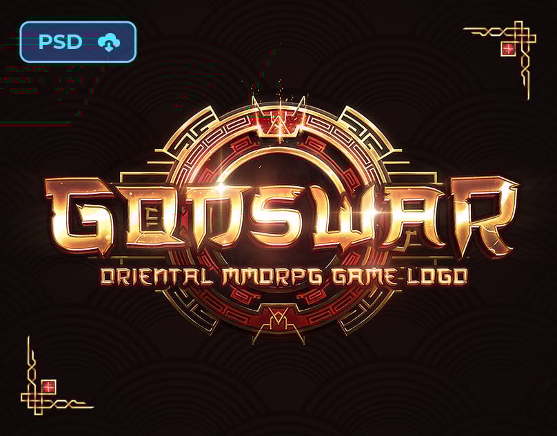 GodsWar - Oriental Game Logo Template