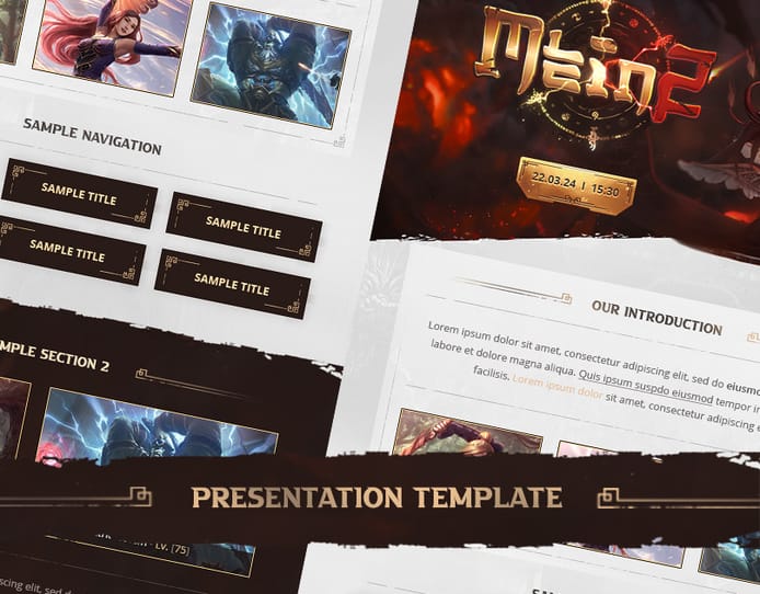 Metin2 Private Server Presentation PSD Template - M2World