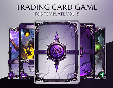 Trading Card Game (TCG / CCG) Template - Vol. 5