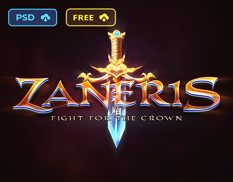 [Free] Fantasy RPG Game Logo & Photoshop Text Effect – Zaneris