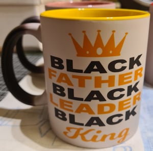 Black Father, Black Leader, Black King Colour Changing Mug