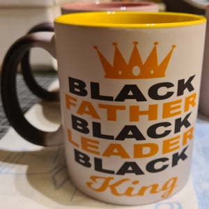 Black Father, Black Leader, Black King Colour Changing Mug