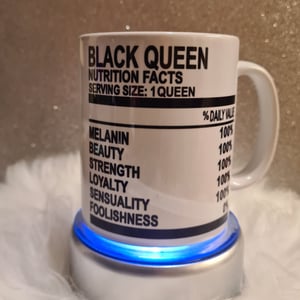 reverse of Black Queen mug