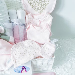 Luxury Golden Hearts Baby Girl Upgraded Gift Hamper