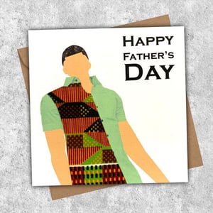 Father's Day Fabric Shirt Card